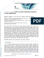 On The Origin of The Circular Hydraulic Jump in A Thin Liquid Film