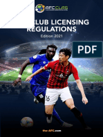 AFC Club Licensing Regulations 2021