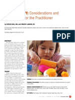 Play therapy considerations and applications fir the practitioner