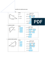 Ejercicios de Practica Teorema de Pitagoras