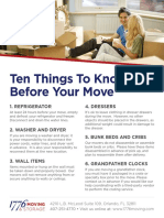 10 Things To Know Before Your Move