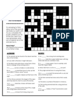 Crossword Puzzle Animals001