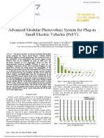 Advanced Modular Photovoltaic System for Plug-in Small Electric Vehicles (PsEV)