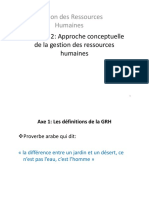  Approche conceptuelle de la GRH PDF