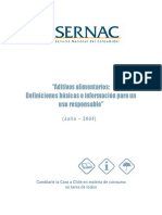 Aditivos Alimentarios. 2004 SERNAC