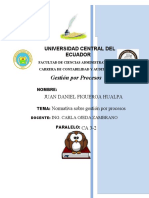 Normativa sobre gestión por procesos en Ecuador