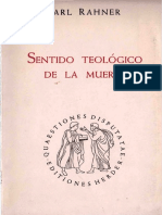 Karl Rahner - Sentido teológico de la muerte (1969, Editorial Herder S. A.)