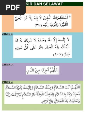 Zikir Dan Selawat Pdf