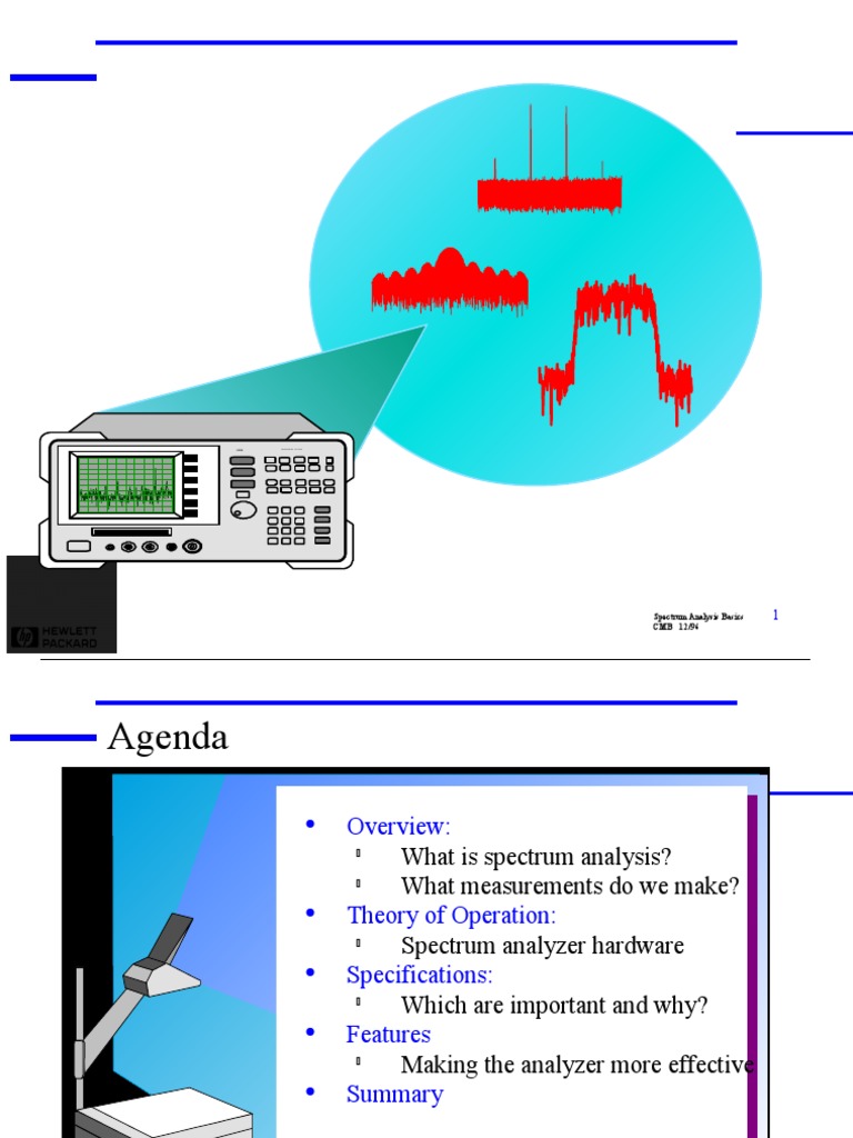 HP Spectrum Analysis Basics PDF Bandwidth (Signal Processing