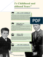 Rizal's Childhood and Adulthood Years