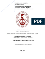 Informe 1 y 2, Medidas de Seguridad, Calidad de Agua y Muestreo