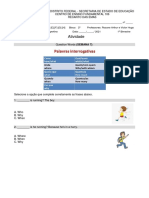 inglês - 8º Ano - Versão para impressão - Semanas 7, 8 e 9