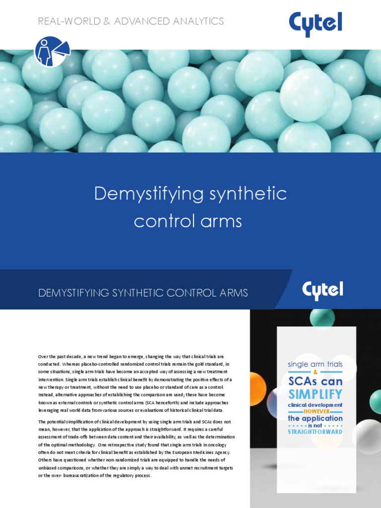 Demystifying Synthetic Control Arms RealWorld & Advanced Analytics PDF Clinical Trial