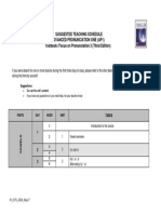 Suggested Teaching Schedule Advanced Pronunciation One (Ap1) Textbook: Focus On Pronunciation 3 (Third Edition)