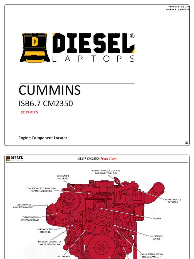 ISB6.7 CM2350 Engine Component Locator | PDF | Business | Technology ...