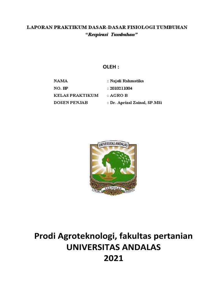 Respirasi Tumbuhan | PDF