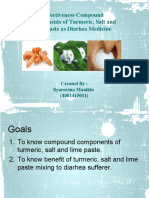 Effectiveness Compound Components of Turmeric, Salt and Lime Paste As Diarhea Medicine