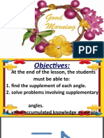 SUPPLEMENTARY ANGLE in Math 7