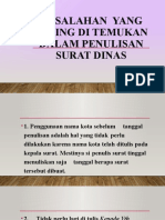 Endang Sri Rahayu Kesalahan Yang Sering Di Temukan Dalam Penulisan Surat Dinas Modul 4