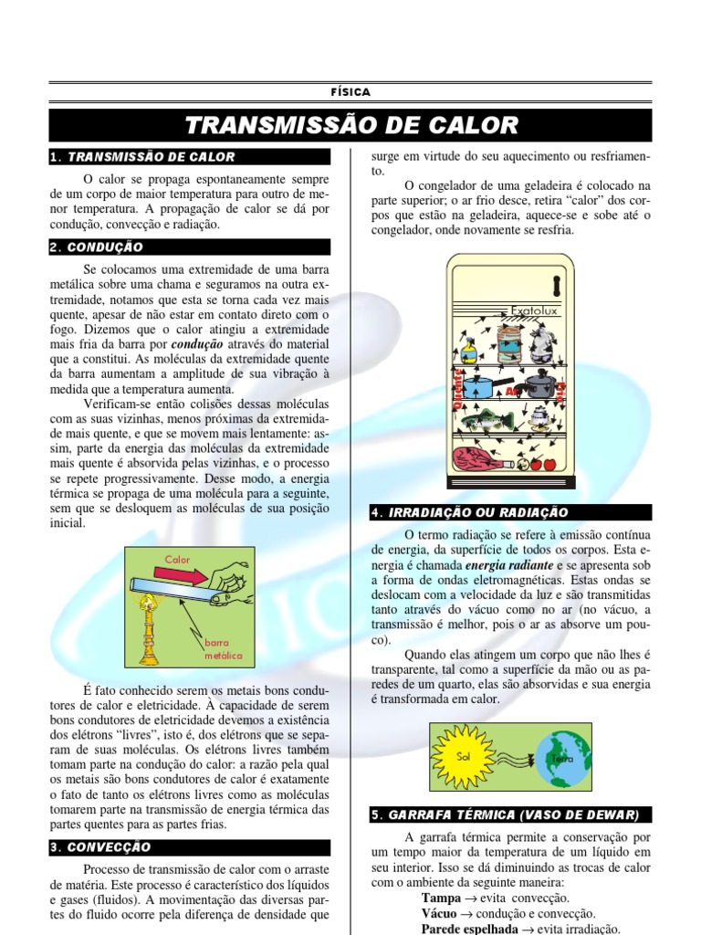 04-Transmissao de Calor | PDF | Calor | Transferência de calor