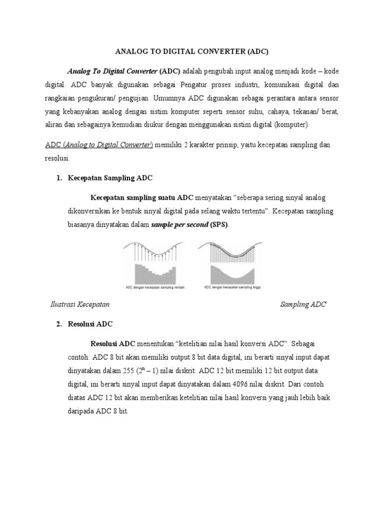 Analog To Digital Converter PDF