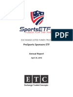Prosports Sponsors Etf: Exchange Listed Funds Trust