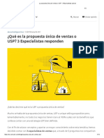 La Propuesta Única de Ventas o USP - 3 Especialistas Opinan