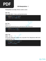 14.1 Bit Manipulation I - Apni Kaksha