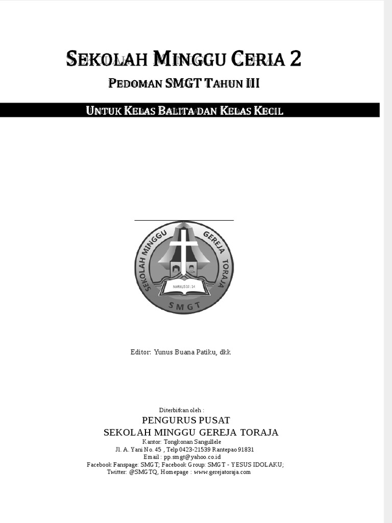 Pedoman Guru Smgt Smc 2 Tahun Iii Untuk Kelas Balita Dan Kelas Kecil Pdf