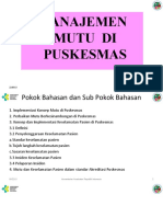 Manajemen Mutu Puskesmas