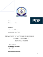 Bahria University: Department of Software Engineering
