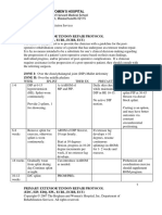 Hand - Extensor Tendon Repair Protocol PT (All)