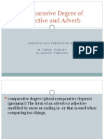 Comparasive Degree of Adjective and Adverb: Created and Presented By: M. Iqbal. Faraby M. Randy. Firdaus