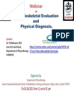 Webinar - Musculoskeletal Evaluation & Physical Diagnosis