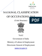 National Classification of Occupations _Vol I- 2015