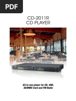 Cd-2011R CD Player: All-In-One Player For CD, Usb, SD/MMC Card and FM Radio