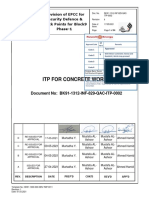 Itp For Concrete Works: Document No: BK91-1312-INF-829-QAC-ITP-0002
