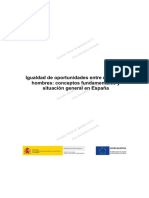 01 Igualdad de Oportunidades Entre Mujeres YHombres Conceptos Fundamentales YSituacion General en Espaa