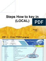 How to key in (LOCAL)