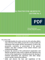 Professional Practice For Architects: Lecture No. 5: Course Instructor: Ar./Plnr. Azhar M. Sualehi