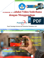 Teknik Produksi Video Sederhana DG HP