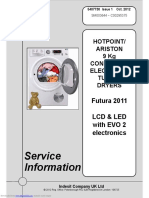 Service Information: Hotpoint/ Ariston 9 KG Condenser Electronic Tumble Dryers