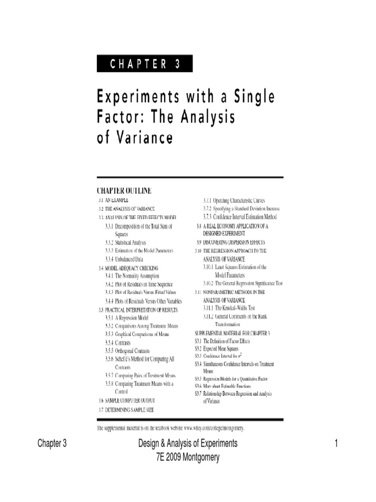Aqe ch03 Rev | PDF | Analysis Of Variance | Errors And Residuals