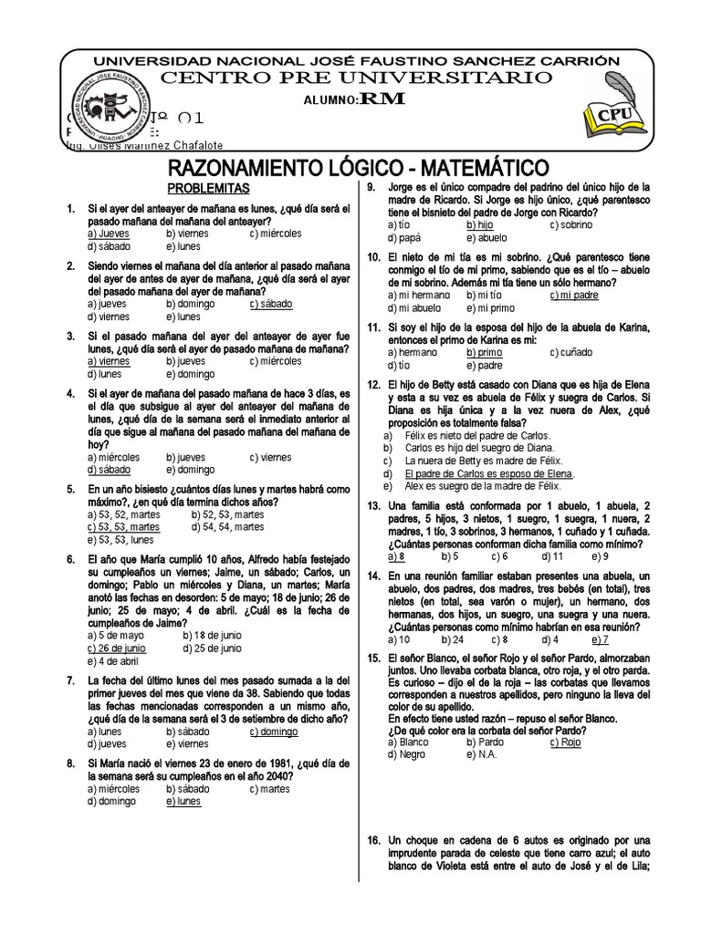 Guia 01 Raz Logic 05 III PDF Color Lima
