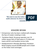 "We Want To Own The Indian Customer Wallet Wherever He Choose To Spend It" - Kishore Biyani