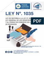 Ley 1035 Ley de Reformas A La Ley 698 y Al Código Del Comercio de Nicaragua