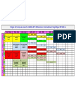 Emploi Du Temps Du Semestre 1-2020-2021 L3 Commerce International Et Logistique-SECTION A Actualisé