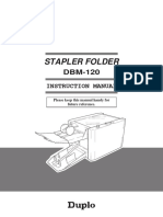 98061210 Dbm 120 Stapler Folder