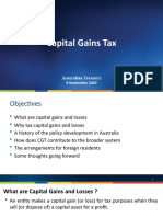 Capital Gains Tax: Australian Treasury
