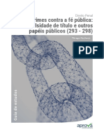 Crimes contra a fé pública - falsidade de títulos e papéis públicos (293-298